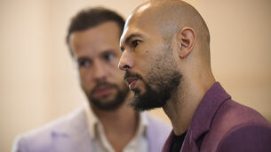 <p>Andrew Tate, right, stands next to his brother Tristan. The brothers were arrested on Saturday on an extradition request from British authorities</p> <p>Andrew Tate, right, stands next to his brother Tristan. The brothers were arrested on Saturday on an extradition request from British authorities</p>