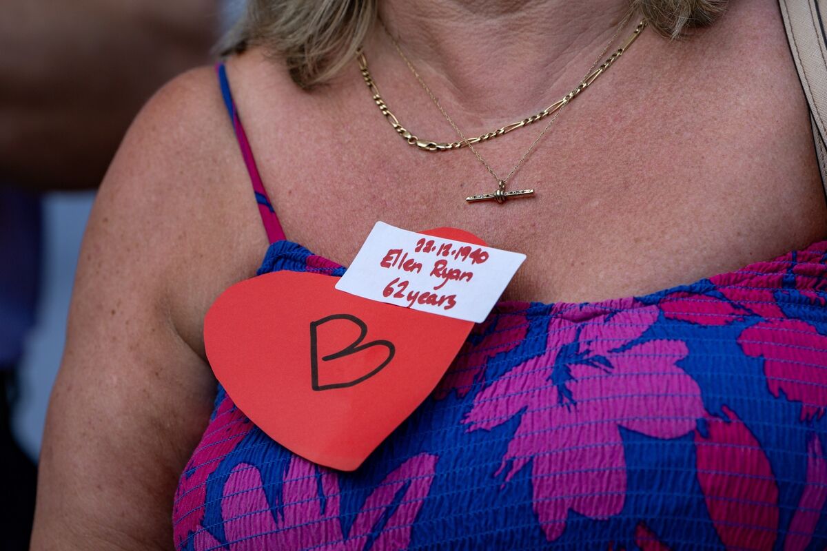 Protesters wore badges that bore the names of the 923 children and 19 mothers known to have died there. Protesters wore badges that bore the names of the 923 children and 19 mothers known to have died there.