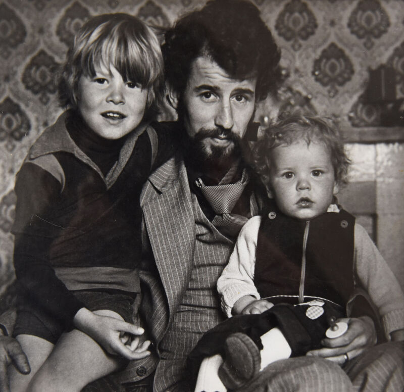 Osgur Breatnach with his children soon after his release from prison. File picture Osgur Breatnach with his children soon after his release from prison. File picture