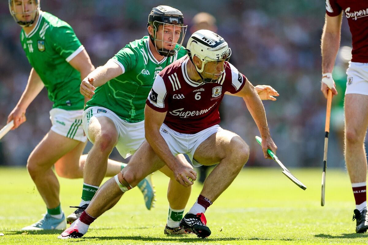 Galway's Daithí Burke in action against Limerick's Peter Casey. Pic: ©INPHO/James Crombie Galway's Daithí Burke in action against Limerick's Peter Casey. Pic: ©INPHO/James Crombie