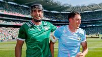Diarmaid Byrnes and Nickie Quaid celebrate after the match 19/7/2026