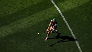 <p>Aaron Niland of Galway scores a free during the GAA Hurling All-Ireland Senior Championship Final match between Galway and Limerick at Croke Park in Dublin. Photo by David Fitzgerald/Sportsfile</p> <p>Aaron Niland of Galway scores a free during the GAA Hurling All-Ireland Senior Championship Final match between Galway and Limerick at Croke Park in Dublin. Photo by David Fitzgerald/Sportsfile</p>