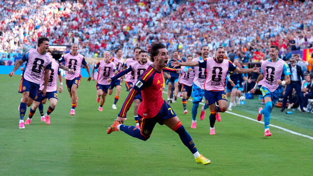 <p>Ferran Torres scored the winning goal for Spain in the 106th minute against Argentina. Pic: PA Wire/PA Images</p>