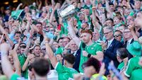 GAA All-Ireland Senior Hurling Championship Final Galway vs Limerick Cian Lynch lifts the Liam MacCarthy cup 19/7/2026