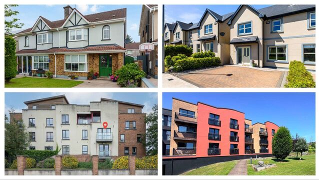 <p>Clockwise from upper left: 6 The Crescent, Wattergrasshill, Co Cork; 2 Lios na mBan, Ladysbridge, Co Cork; Apartment 216, The Willows, Boreenmanna Rd, Cork; 8 Newgrange, An Caislean, Ballincollig, Co Cork.</p>