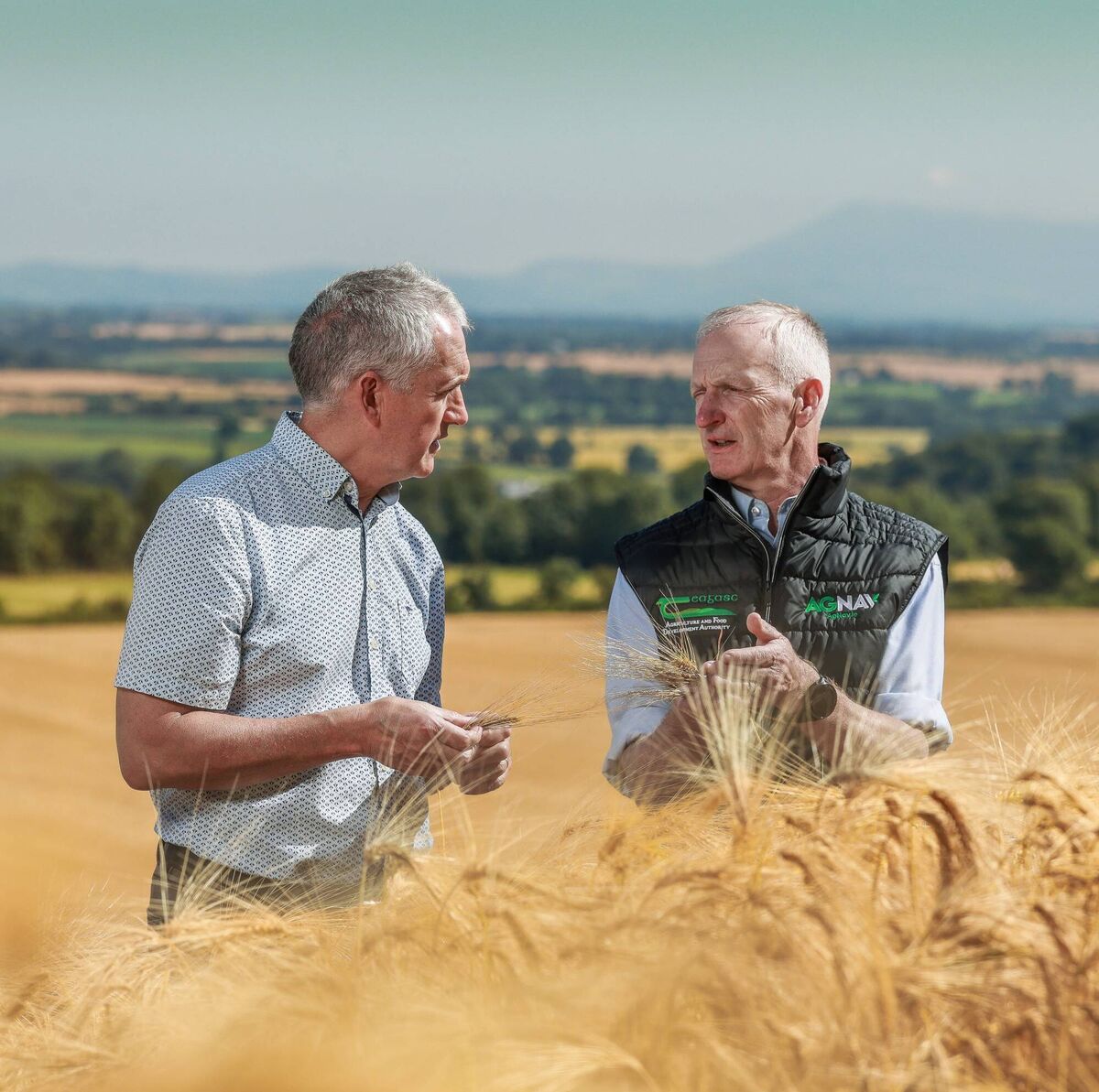 Tom Barry, tillage farmer, and John Mahon, Teagasc Tillage Signpost Programme adviser
