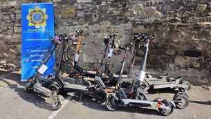 <p>Garda Headquarters said that, during a recent operation in Dublin's north inner city, gardaí seized seven e-scooters and made four arrests linked to alleged street dealing. Picture: An Garda Siochana</p> <p>Garda Headquarters said that, during a recent operation in Dublin's north inner city, gardaí seized seven e-scooters and made four arrests linked to alleged street dealing. Picture: An Garda Siochana</p>