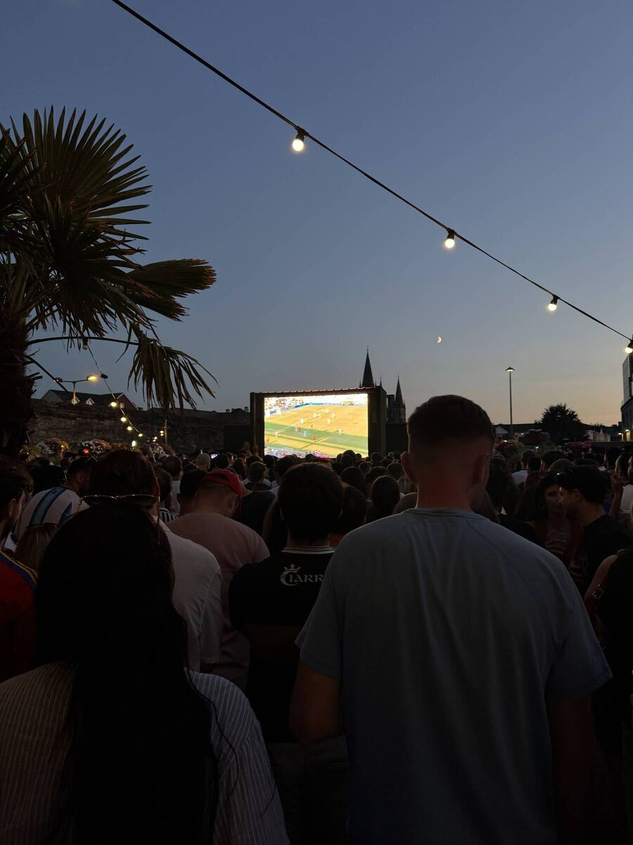 Fans gathered at Deep South in Cork, a popular spot for sports fans, to watch the World Cup final. Picture: Breda Graham. Fans gathered at Deep South in Cork, a popular spot for sports fans, to watch the World Cup final. Picture: Breda Graham.