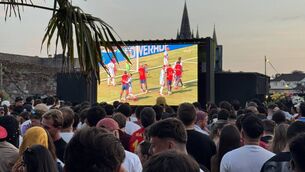 <p>Fans gathered at Deep South in Cork, a popular spot for sports fans, to watch the World Cup final. Picture: Breda Graham.</p> <p>Fans gathered at Deep South in Cork, a popular spot for sports fans, to watch the World Cup final. Picture: Breda Graham.</p>