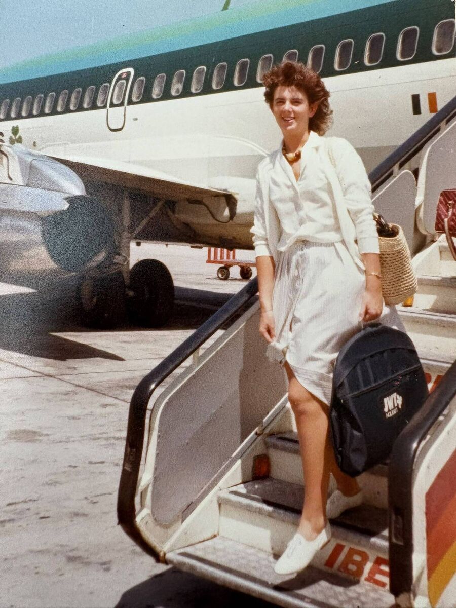 Barbara Scully arriving in Tenerife in the 1980s when she was an agent for Joe Walsh Tours (JWT). 'Arrival photos' like these used to be common at airports, in the days long before smartphones Barbara Scully arriving in Tenerife in the 1980s when she was an agent for Joe Walsh Tours (JWT). 'Arrival photos' like these used to be common at airports, in the days long before smartphones