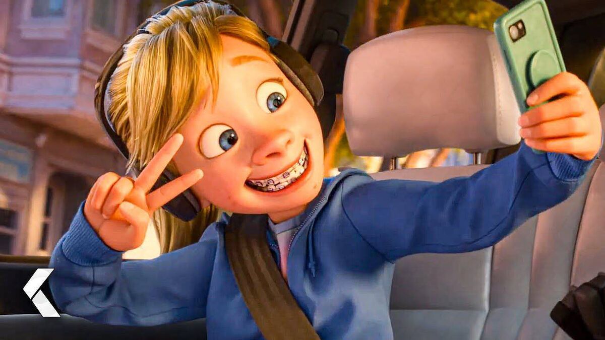Riley in the animated film ‘Inside Out 2’ bases her worth on the approval of others, undermining her deeper belief that she is enough. Riley in the animated film ‘Inside Out 2’ bases her worth on the approval of others, undermining her deeper belief that she is enough.