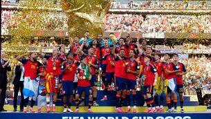 <p>Spain’s Rodri lifts the world cup final trophy alongside his teammates following the FIFA World Cup 2026 final at the New York-New Jersey Stadium. Picture date: Sunday July 19, 2026. PA Photo. Photo credit should read: Nick Potts/PA Wire.</p> <p>Spain’s Rodri lifts the world cup final trophy alongside his teammates following the FIFA World Cup 2026 final at the New York-New Jersey Stadium. Picture date: Sunday July 19, 2026. PA Photo. Photo credit should read: Nick Potts/PA Wire.</p>
