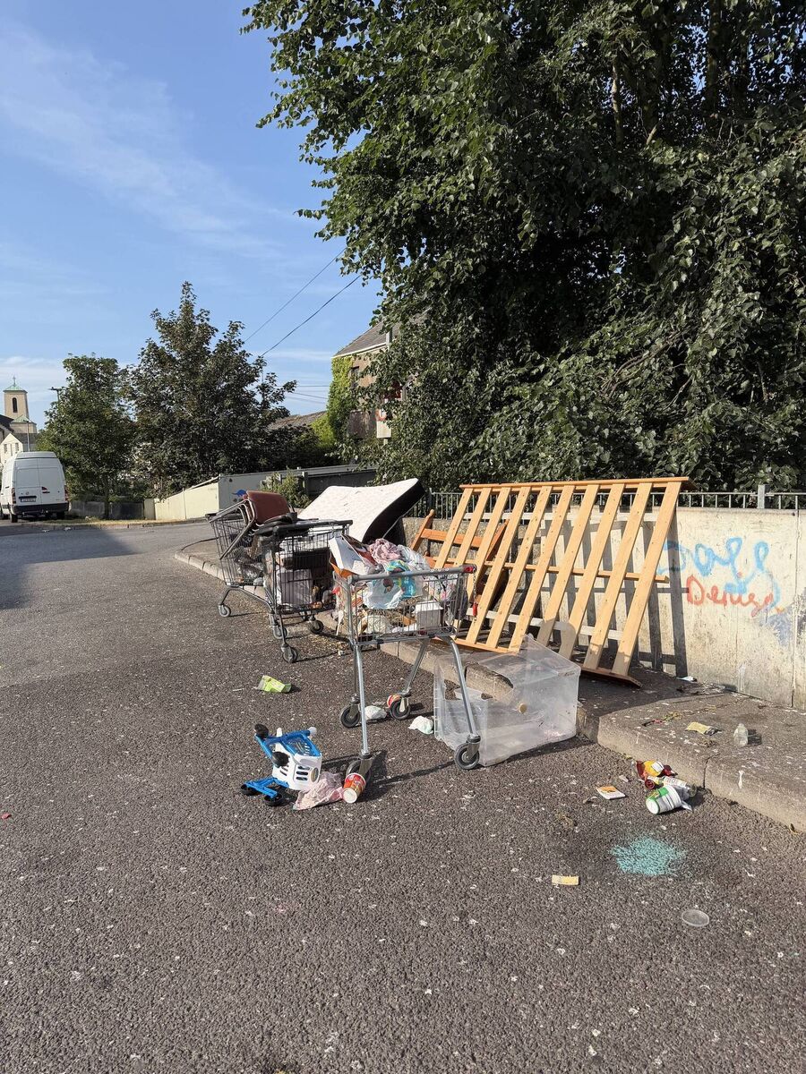 Illegal dumping is an ongoing issue in the estate.