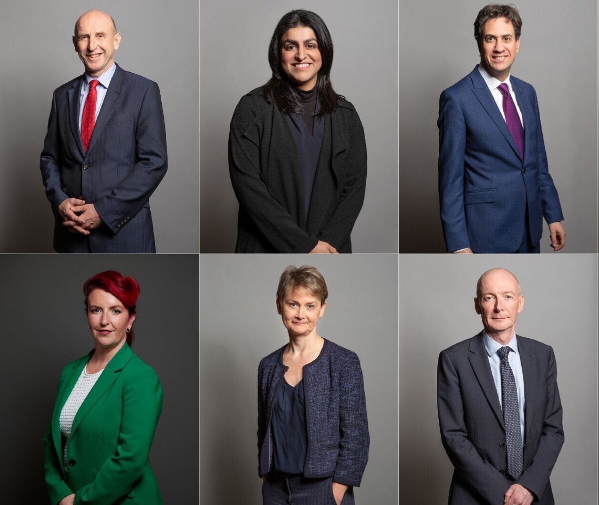 Top row, left to right: Chancellor John Healey, home secretary Shabana Mahmood, and foreign secretary Ed Miliband; and below, left to right: first secretary of state Louise Haigh, health secretary Yvette Cooper, and work and pensions secretary Pat McFadden. Picture: PA Top row, left to right: Chancellor John Healey, home secretary Shabana Mahmood, and foreign secretary Ed Miliband; and below, left to right: first secretary of state Louise Haigh, health secretary Yvette Cooper, and work and pensions secretary Pat McFadden. Picture: PA