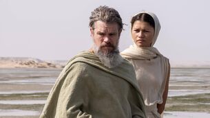 <p>The Odyssey: Matt Damon as Odysseus and Zendaya as Athena. </p> <p>The Odyssey: Matt Damon as Odysseus and Zendaya as Athena. </p>