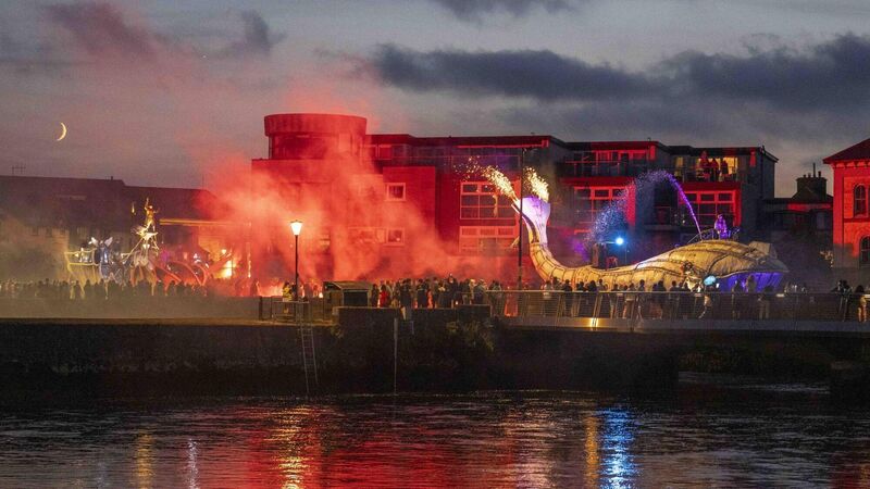  The Whale Street near the Spanish Arch during its parade in Galway. (Picture: Andrew Downes, Xposure)