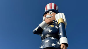 Verne the Patriot, a nutcracker sculpture, is unveiled in Luverne, Minnesota (Sarah Raza/AP) Verne the Patriot, a nutcracker sculpture, is unveiled in Luverne, Minnesota (Sarah Raza/AP)