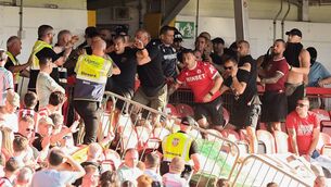 <p>Derry City said CSKA Sofia apologised to the club for damage caused to the Ryan McBride Brandywell stadium by its supporters. Pic: Stephen McCarthy/Sportsfile</p> <p>Derry City said CSKA Sofia apologised to the club for damage caused to the Ryan McBride Brandywell stadium by its supporters. Pic: Stephen McCarthy/Sportsfile</p>