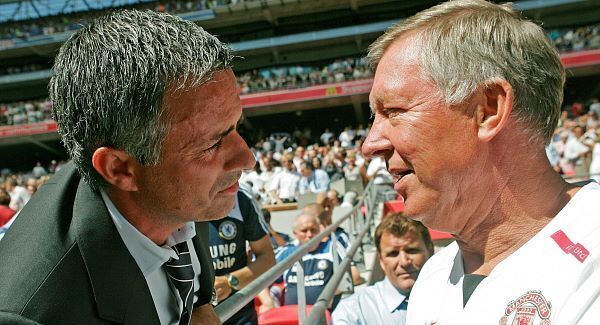 Alex Ferguson and Jose Mourinho pictured in 2009.