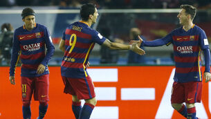 Luis Suarez, Lionel Messi, Neymar