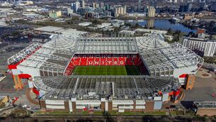 <p>A general aerial view of Old Trafford stadium, home of Manchester United Football Club.</p> <p>A general aerial view of Old Trafford stadium, home of Manchester United Football Club.</p>