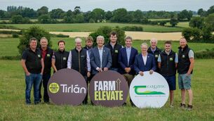 <p>From left: Lighthouse farmers Declan Bollard, Joe Lalor, and Linda O’Neill; Tirlán chief executive Seán Molloy; Lighthouse farmer Harry Lalor; Tirlán chairperson Gerard O’Brien; Lighthouse farmer Alan Meade; Teagasc chairperson Liam Herlihy; Teagasc director Frank O’Mara; and Lighthouse farmers Michael and Joe Murphy and Brian Buckley.</p> <p>From left: Lighthouse farmers Declan Bollard, Joe Lalor, and Linda O’Neill; Tirlán chief executive Seán Molloy; Lighthouse farmer Harry Lalor; Tirlán chairperson Gerard O’Brien; Lighthouse farmer Alan Meade; Teagasc chairperson Liam Herlihy; Teagasc director Frank O’Mara; and Lighthouse farmers Michael and Joe Murphy and Brian Buckley.</p>