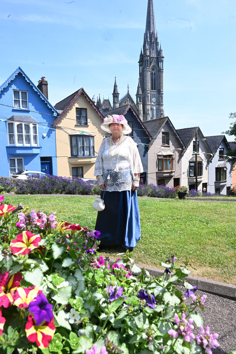 Claire Stack of Cobh Animation team in period costume at West Row, Cobh Co Cork. Picture: Larry Cummins Claire Stack of Cobh Animation team in period costume at West Row, Cobh Co Cork. Picture: Larry Cummins