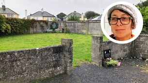 <p>The mass grave at the Bon Secours Mother and Baby Home in Tuam, Co Galway; and inset, Allara Kate Ashton. </p>