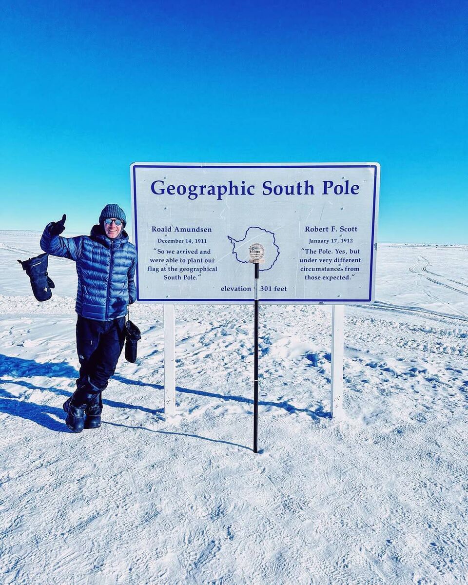 Johnny Ward at the South Pole