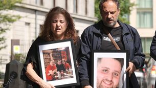 <p>Silvia Gamela and Pedro Gamela, whose son Henrique Coelho died at Galway University Hospital, outside the High Court Dublin on Wednesday afternoon. Picture: Collins Courts</p> <p>Silvia Gamela and Pedro Gamela, whose son Henrique Coelho died at Galway University Hospital, outside the High Court Dublin on Wednesday afternoon. Picture: Collins Courts</p>