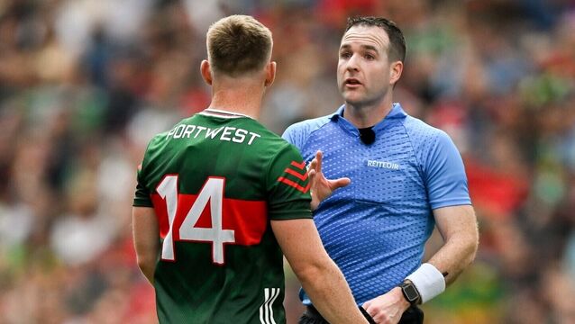 <p>Pat McEnaney on fellow Corduff man Martin McNally: “He’s been knocking on the door and has now gone through it. Martin and Seán Hurson have been the best referees this year along with David Coldrick." Pic: Ray McManus/Sportsfile</p>