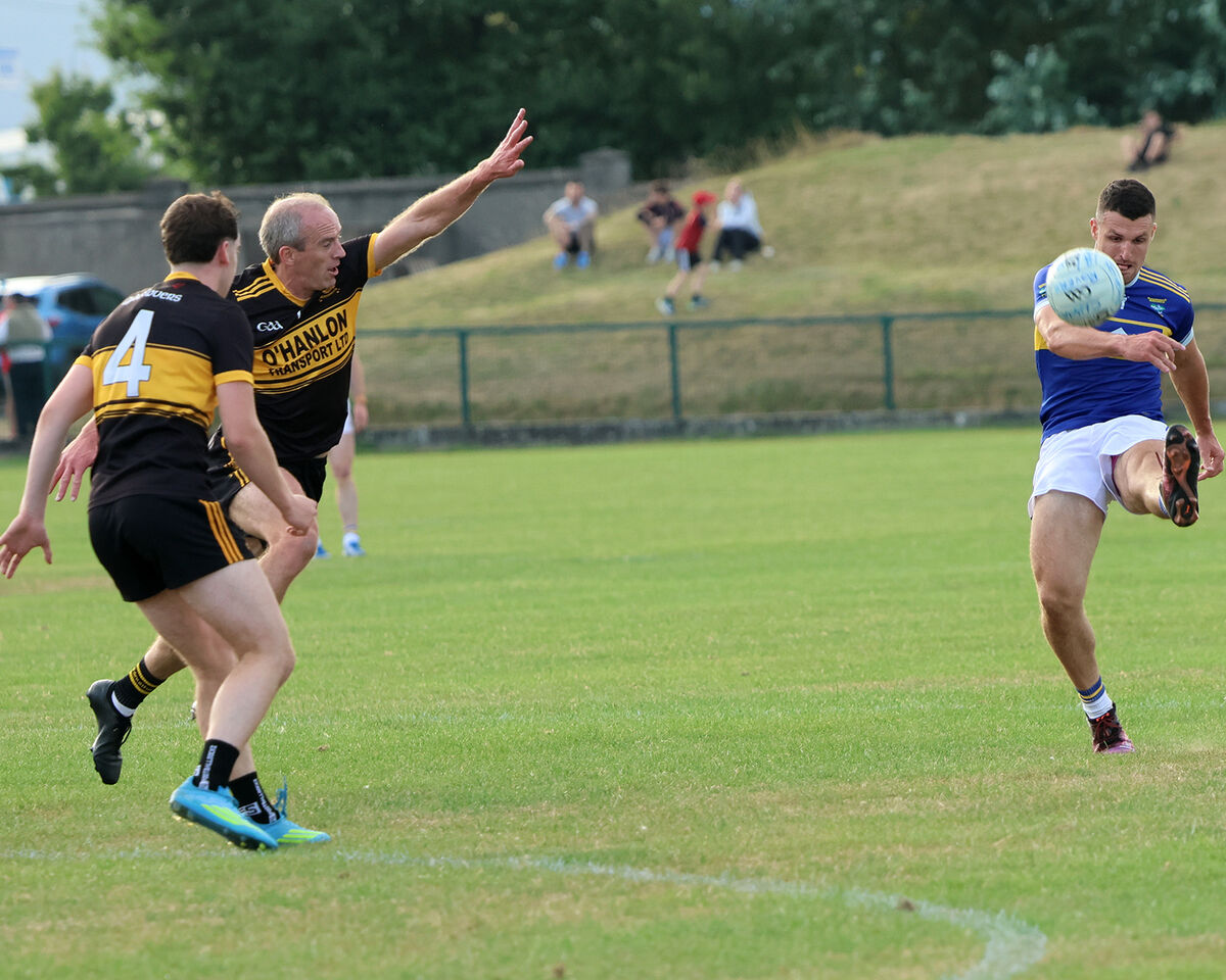 Jack Toomey, Kilshannig clearing the ball against Clyda Rovers in the SAFC. Pic: Brendan Gleeson.