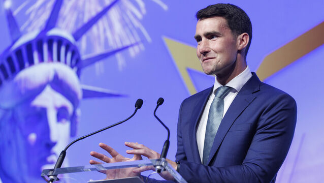 <p>Jack Chambers speaking earlier this month at the American Chamber of Commerce Ireland. The public expenditure minister yesterday warned fellow ministers they would face 'real trade-offs and prioritisation' ahead of Budget 2027. File picture: Conor McCabe</p>