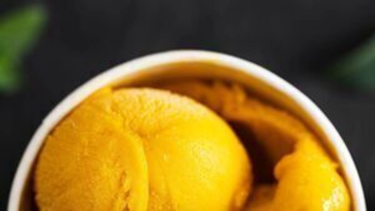 Mango sorbet