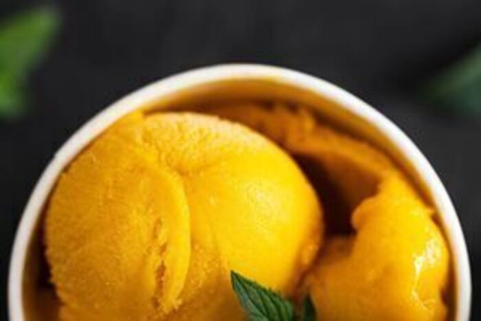Mango sorbet