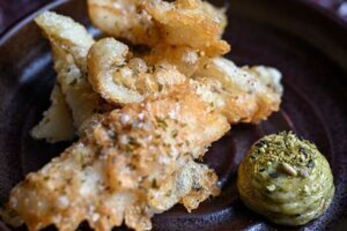 Fish Tempura with Furikake Mayonnaise