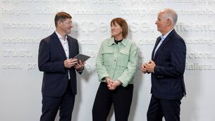 <p>(Left to right) PM Group CEO, Anthony O'Rourke, CFO Rosita Fennell and chairman Brendan Jennings.</p> <p>(Left to right) PM Group CEO, Anthony O'Rourke, CFO Rosita Fennell and chairman Brendan Jennings.</p>