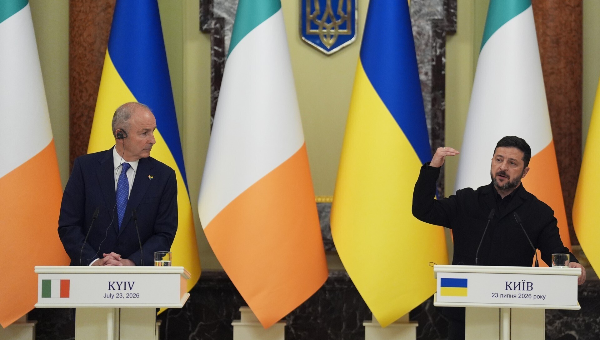 Zelenskyy urges Ireland to consider sanctions against Aughinish Alumina during Kyiv meeting