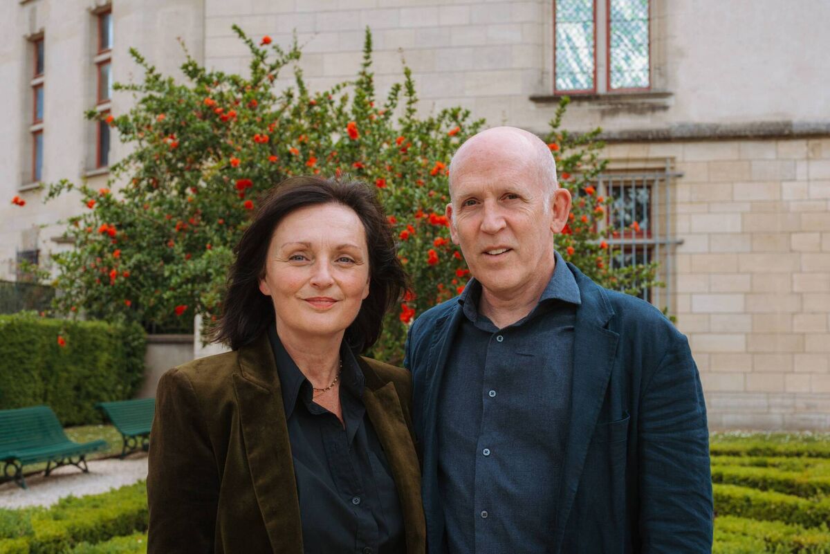Judy Hegarty Lovett and Connor Lovett in Paris. Picture: Augusta Sagnelli 