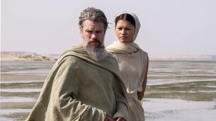 <p>Matt Damon as Odysseus and Zendaya as Athena in The Odyssey. Picture: Universal Studios. </p>
