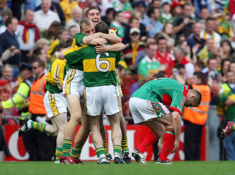 Kerry celebrate in front of Mayo's Ger Brady after the 2006 All-Ireland final. Picture: INPHO/Cathal Noonan Kerry celebrate in front of Mayo's Ger Brady after the 2006 All-Ireland final. Picture: INPHO/Cathal Noonan