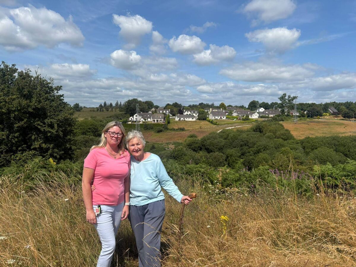 Trish O'Mahony (left) and Joan Lewis (right) at the Murphy's Rock site. 'People are walking here hundreds of years.' Trish O'Mahony (left) and Joan Lewis (right) at the Murphy's Rock site. 'People are walking here hundreds of years.'