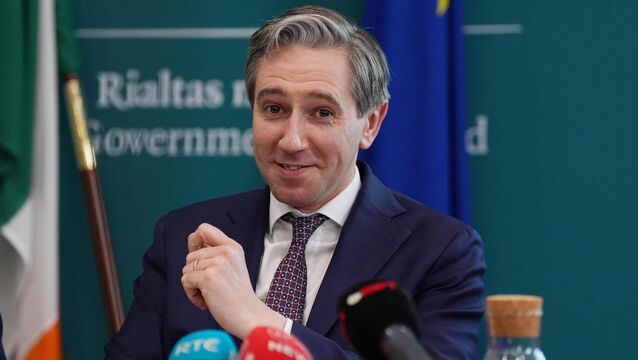 <p>Tánaiste and finance minister Simon Harris has said he is “positively disposed” towards increasing the tax bands, as has been done in recent years. Picture: PA</p>