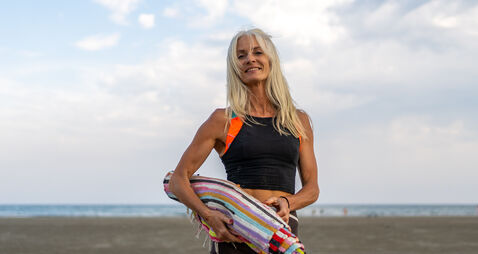 Beach yoga: 'Reclaiming our connection with water is essential to our wellbeing'