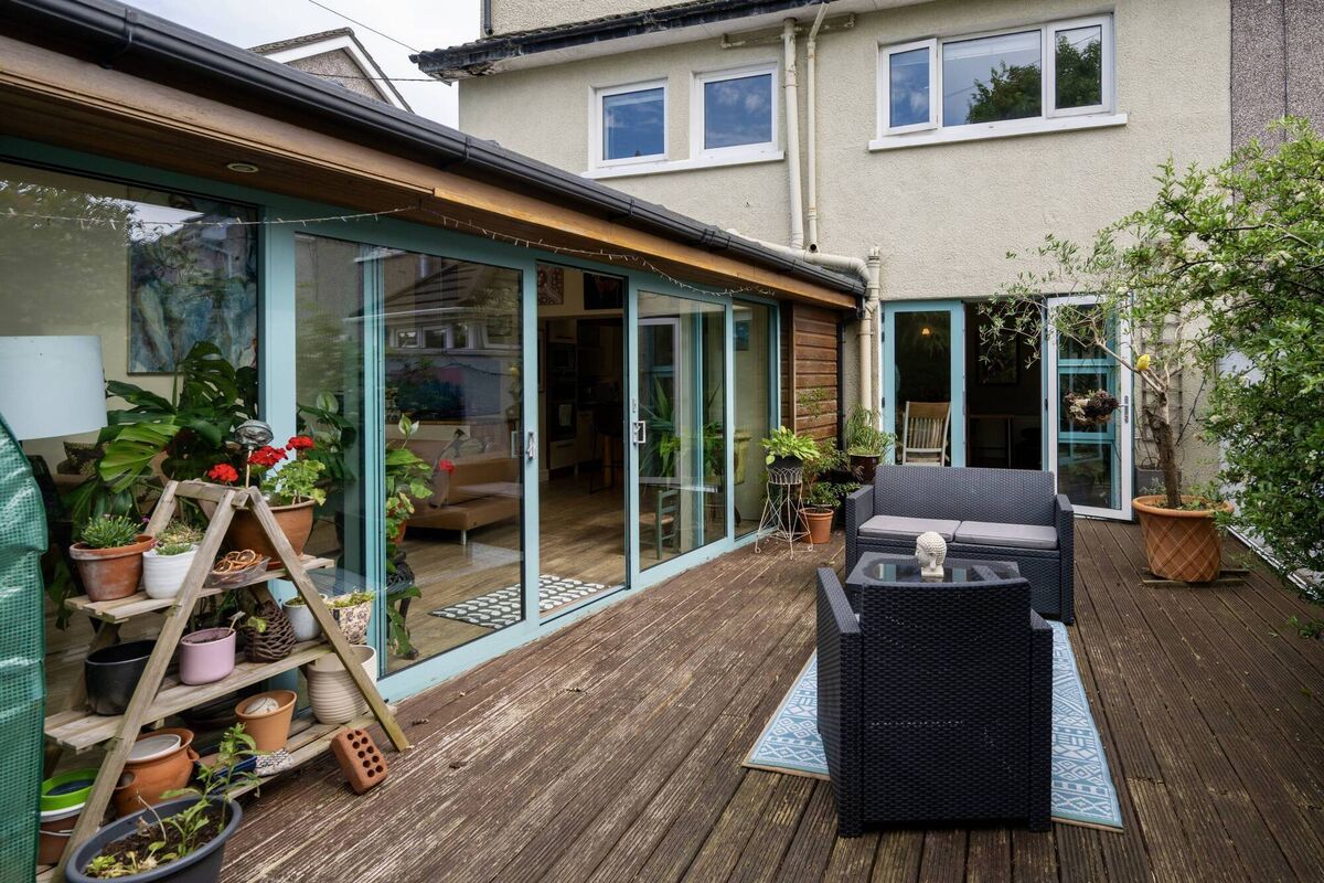 Rear of No 14 (decking since replaced) Rear of No 14 (decking since replaced)