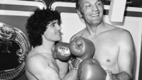 Kevin Keegan and Henry Cooper advertising Faberge Brut product