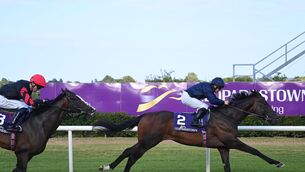 <p>Florida Bay and Wayne Lordan win for trainer Aidan O'Brien. Pic: Healy Racing</p> <p>Florida Bay and Wayne Lordan win for trainer Aidan O'Brien. Pic: Healy Racing</p>