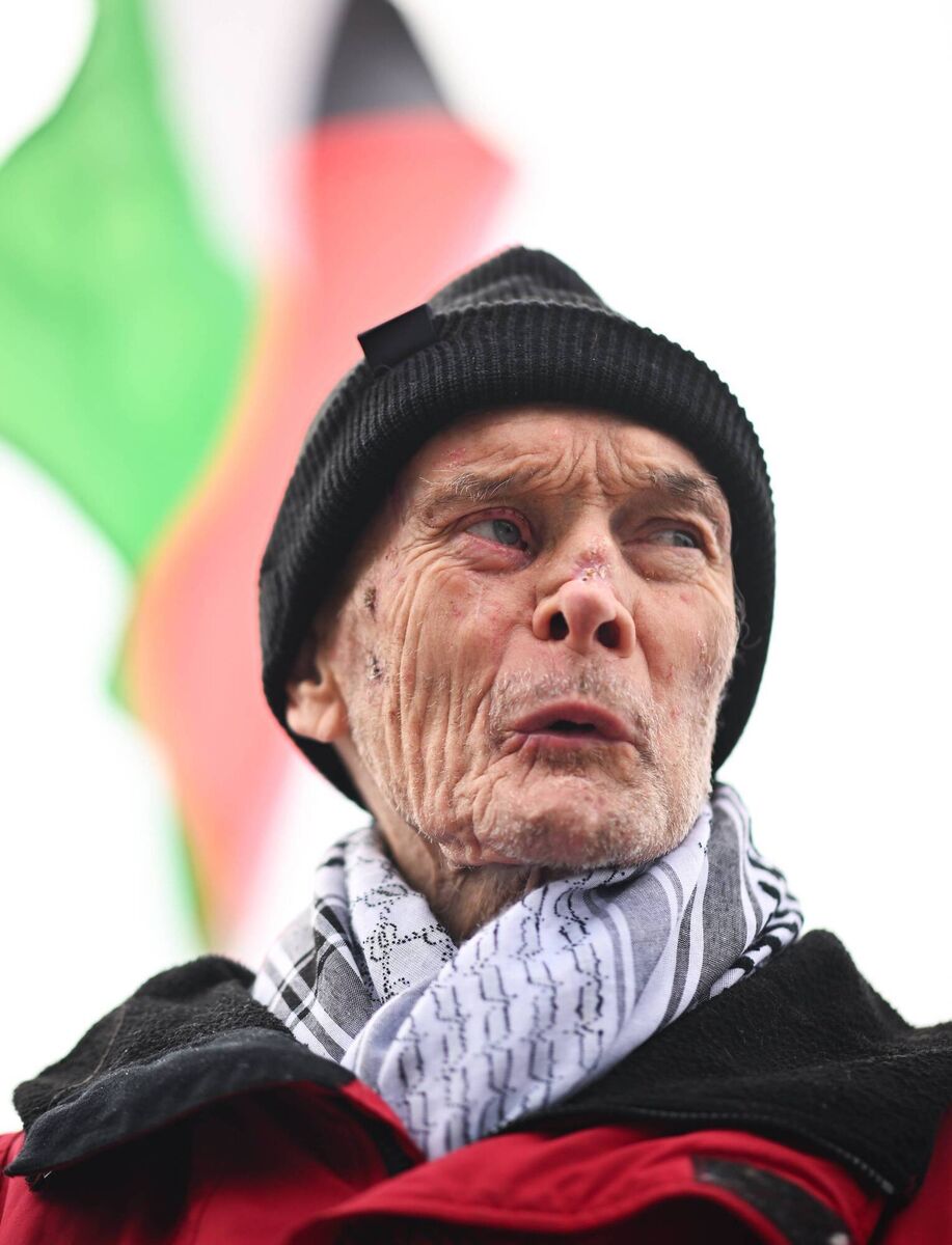 Former Dublin player David Hickey at a protest against Allianz and its GAA links. Pic: Shauna Clinton/Sportsfile Former Dublin player David Hickey at a protest against Allianz and its GAA links. Pic: Shauna Clinton/Sportsfile