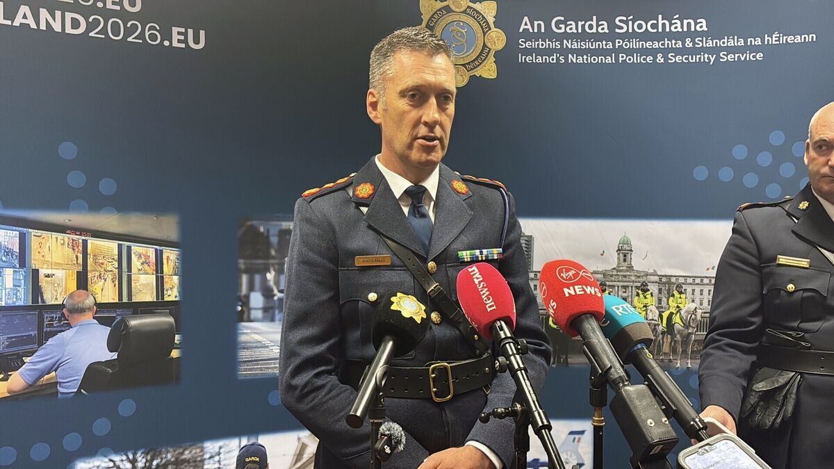 Garda Commissioner Justin Kelly speaking to the media at the Garda College graduation ceremony in Templemore, Co Tipperary. Picture: Brian Lawless/PA Wire Garda Commissioner Justin Kelly speaking to the media at the Garda College graduation ceremony in Templemore, Co Tipperary. Picture: Brian Lawless/PA Wire