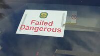 Almost 8% of vehicles tested by NCT this year were classified 'failed dangerous', new figures show
